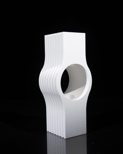 Nallo Vase – Vaso geometrico moderno stampato in 3D, arredamento contemporaneo per la casa e pezzo d'arredo scultoreo