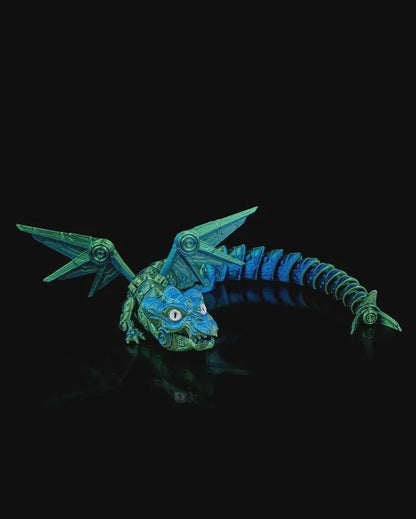 Dragonation Collection – Collezione Fantasy di Draghi 3D Stampati, Collezionabili e Flessibili
