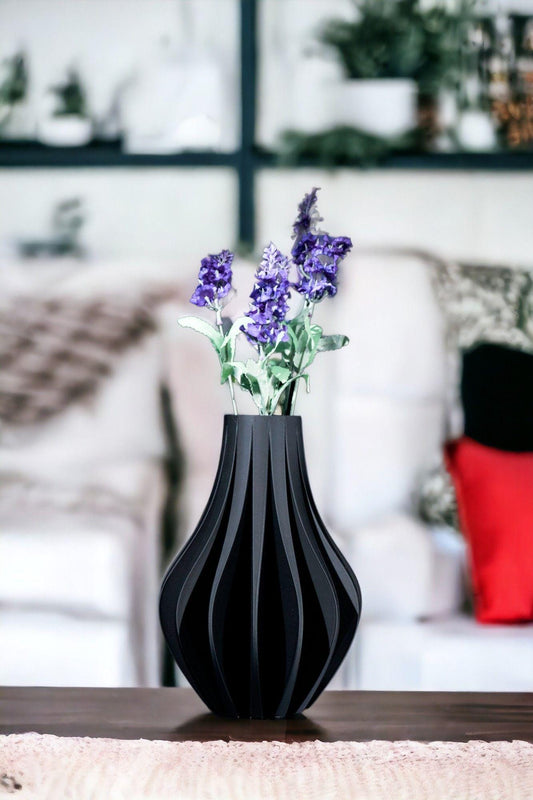 Zolara Vase – Vaso decorativo moderno stampato in 3D | Decorazione scultorea per la casa, pezzo d'arredo minimalista