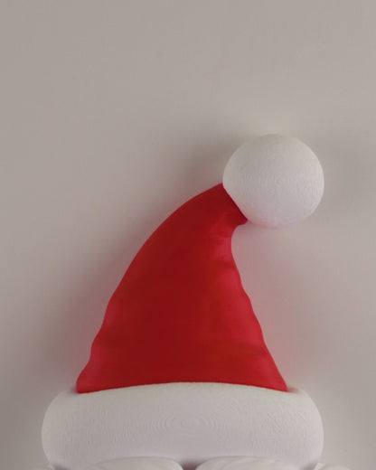 Ghirlanda Natalizia con Babbo Natale – Decorazione Porta Inverno – Corona Welcome Xmas